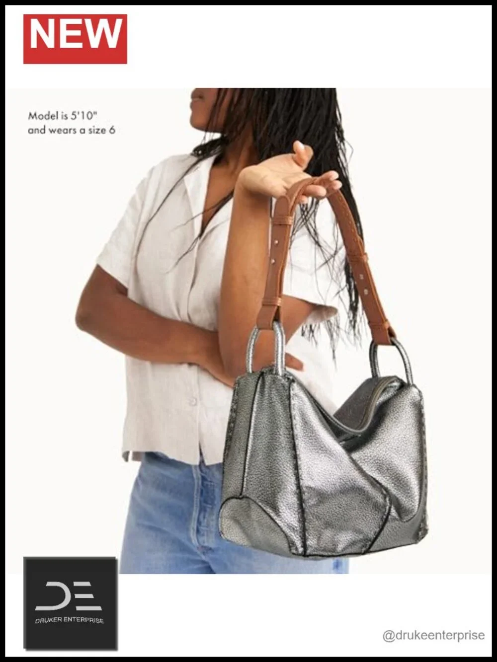 The Sak Los Feliz Hobo Purse - Premium Large Leather Women's Handbag for